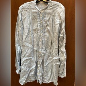 Medium CP Shades linen button up top/tunic